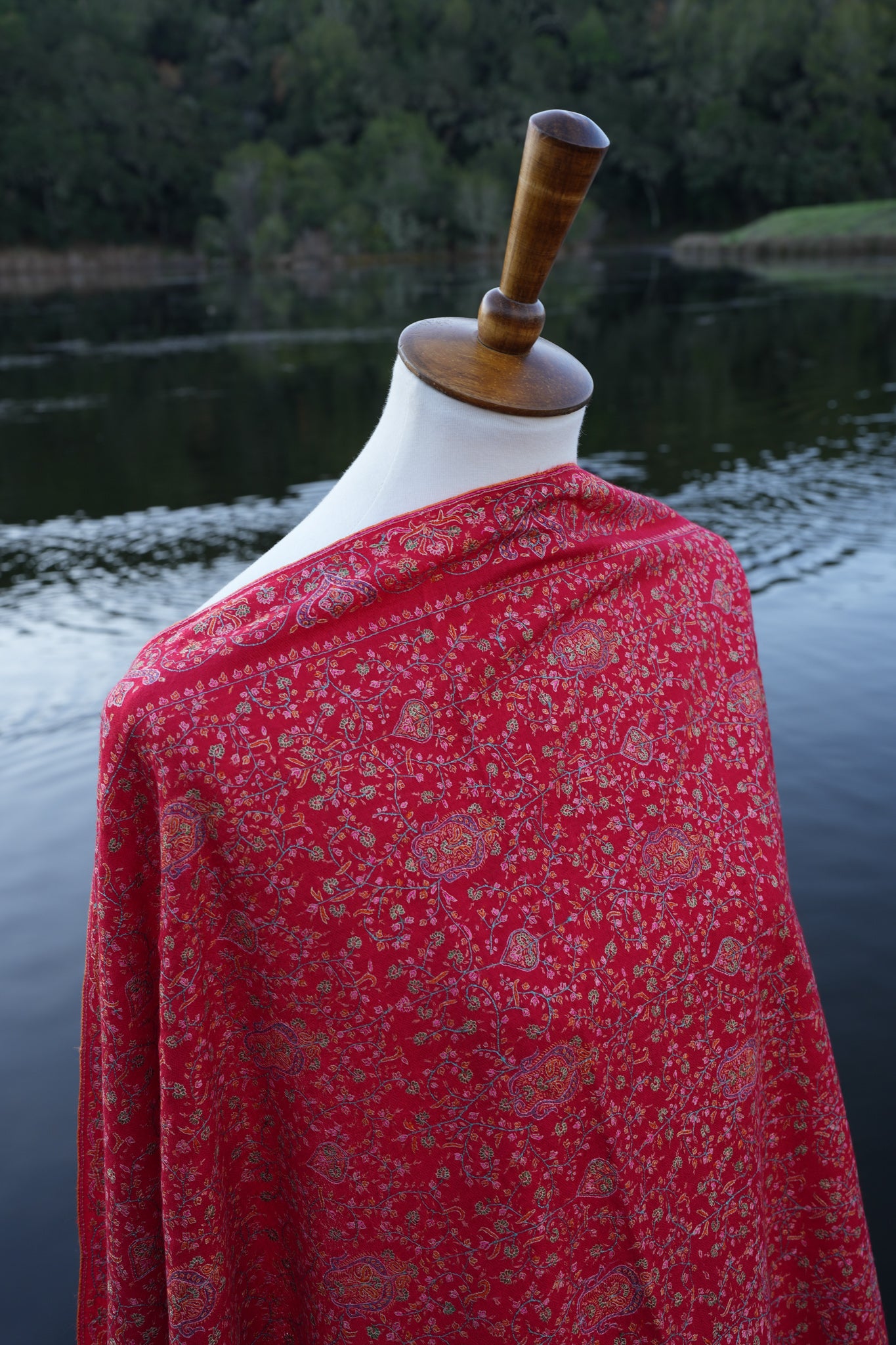 Red Masterpiece Pashmina Shawl