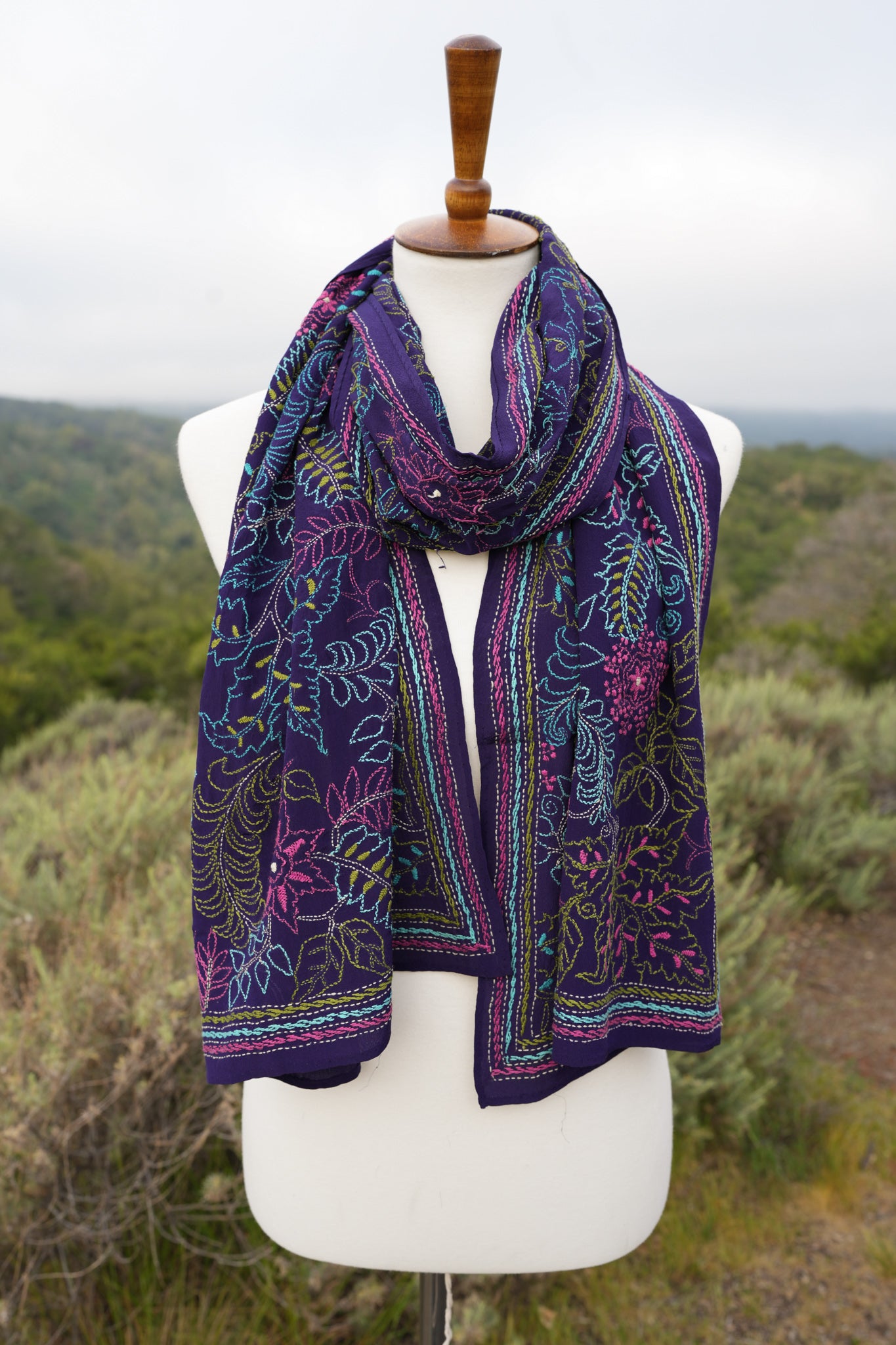 The Hypnotic Kantha Scarf