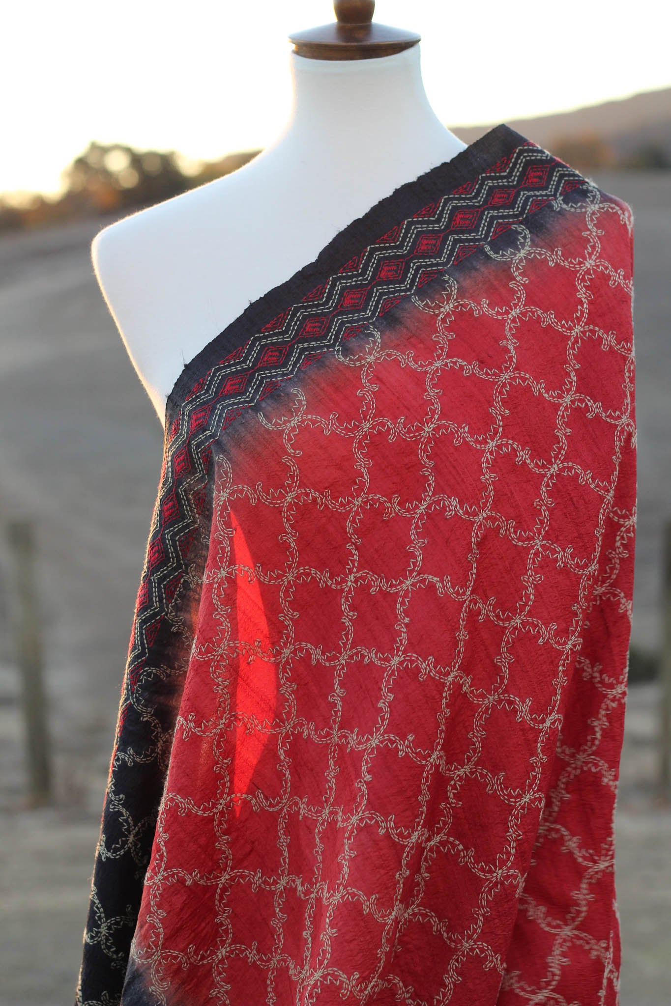 Neline Kantha Embroidered Dupatta