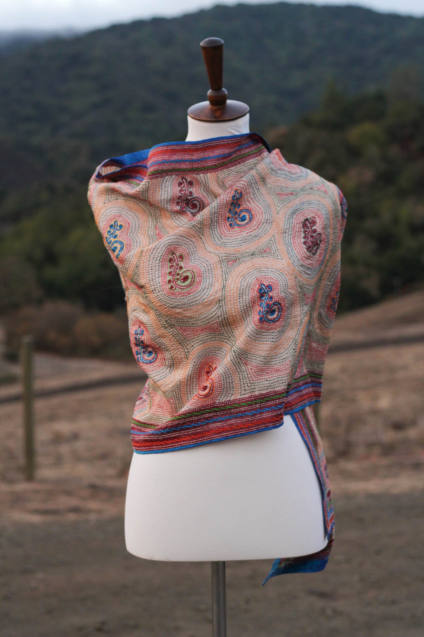 Soka Kantha Scarf