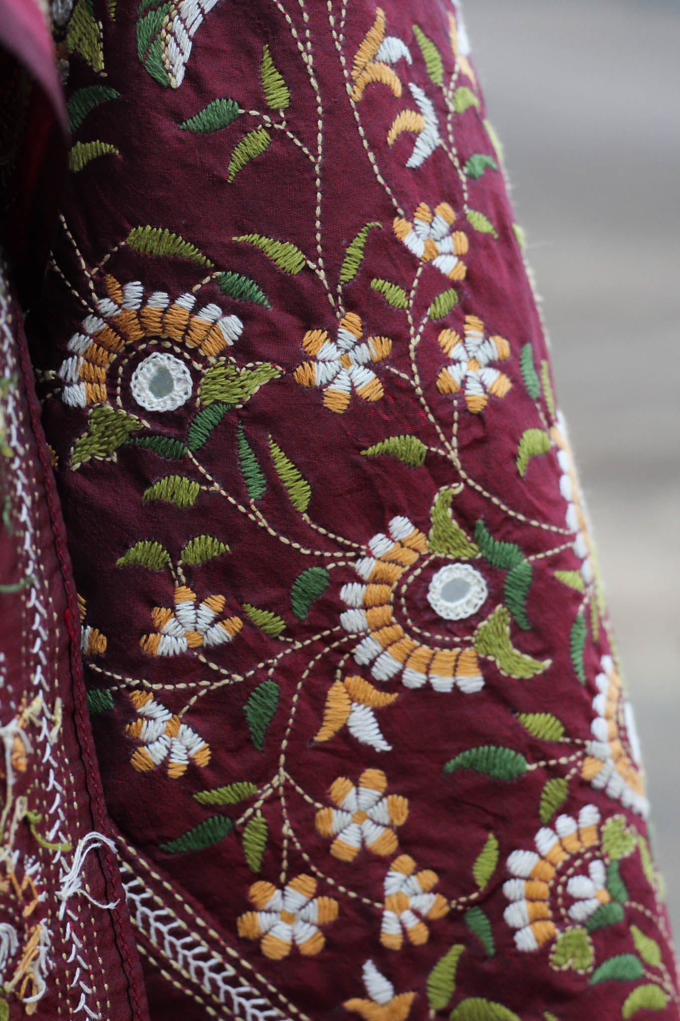 Hand embroidered Kantha stole
