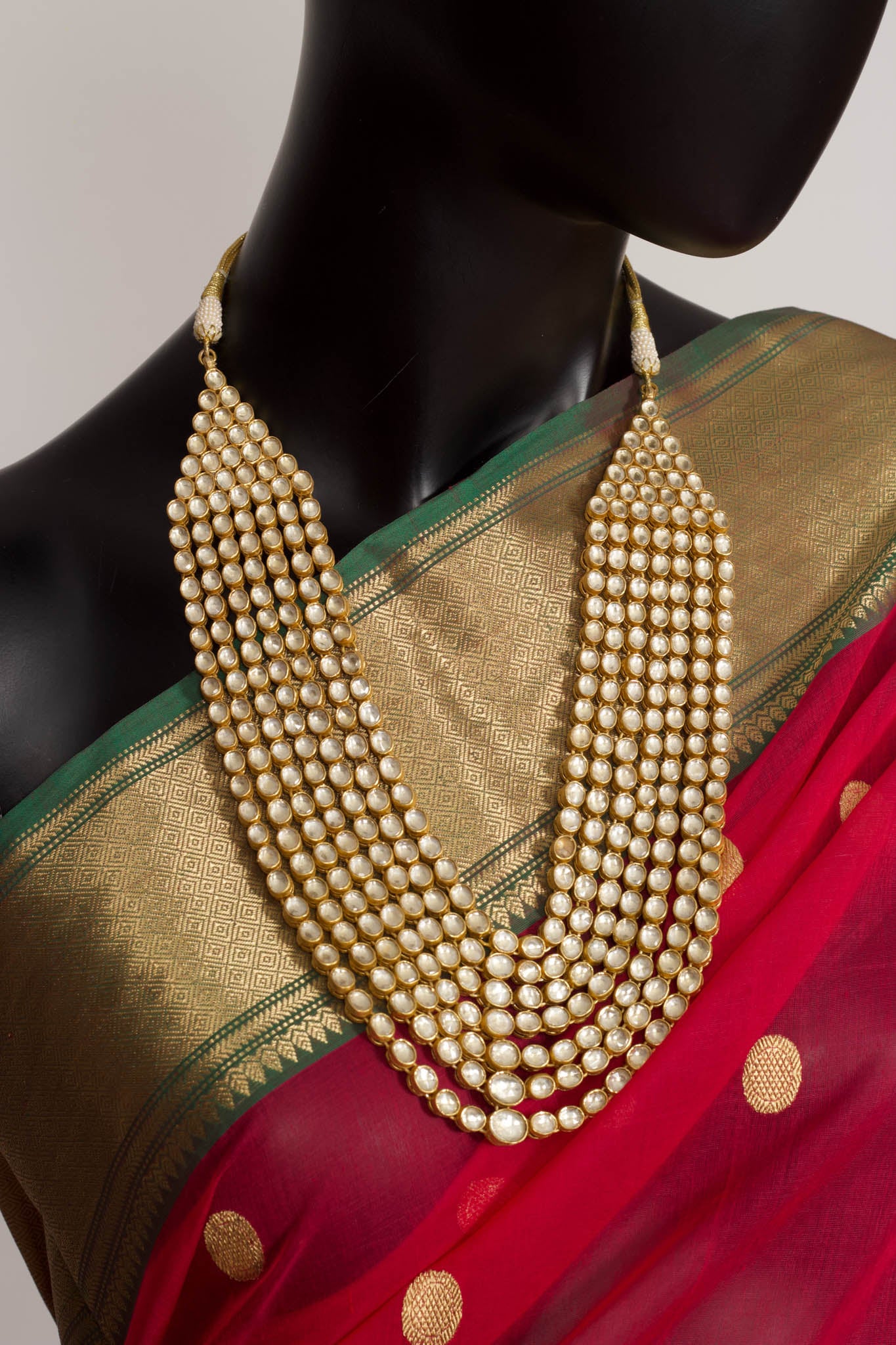 Hot Pink Chanderi saree