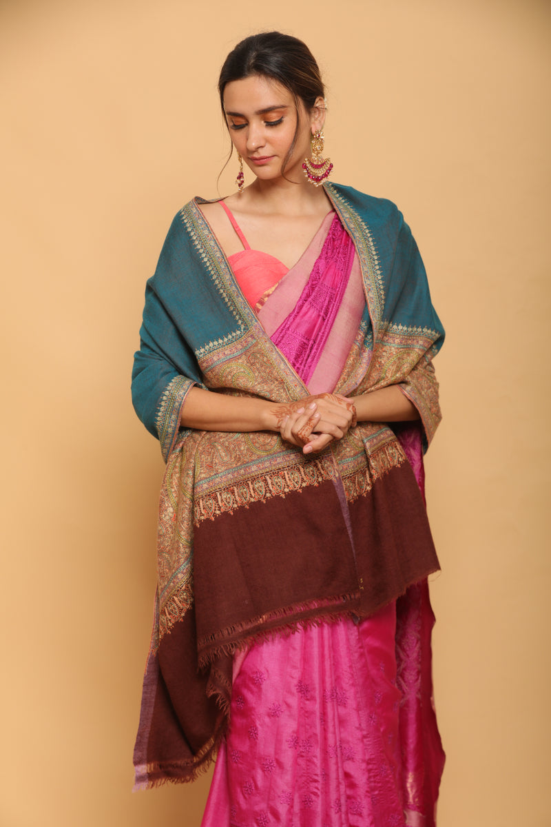 Pashmina Shawl in Twin Colors