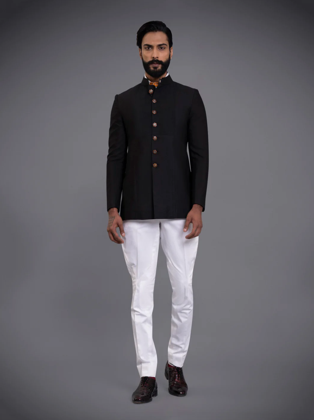 The Pintucked Bandhgala Jacket