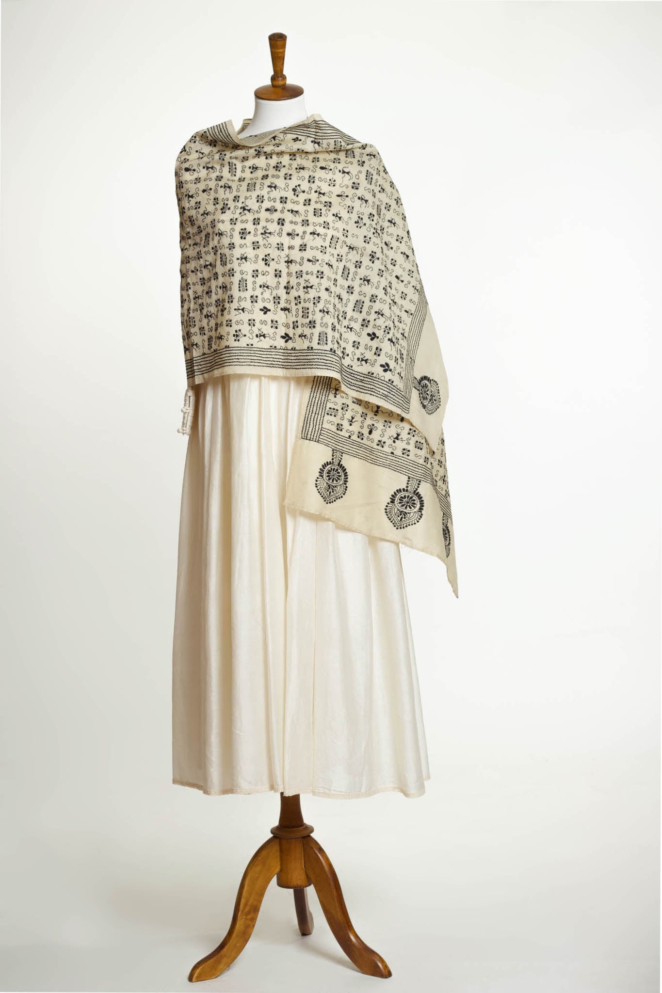Off-White Kantha Stole