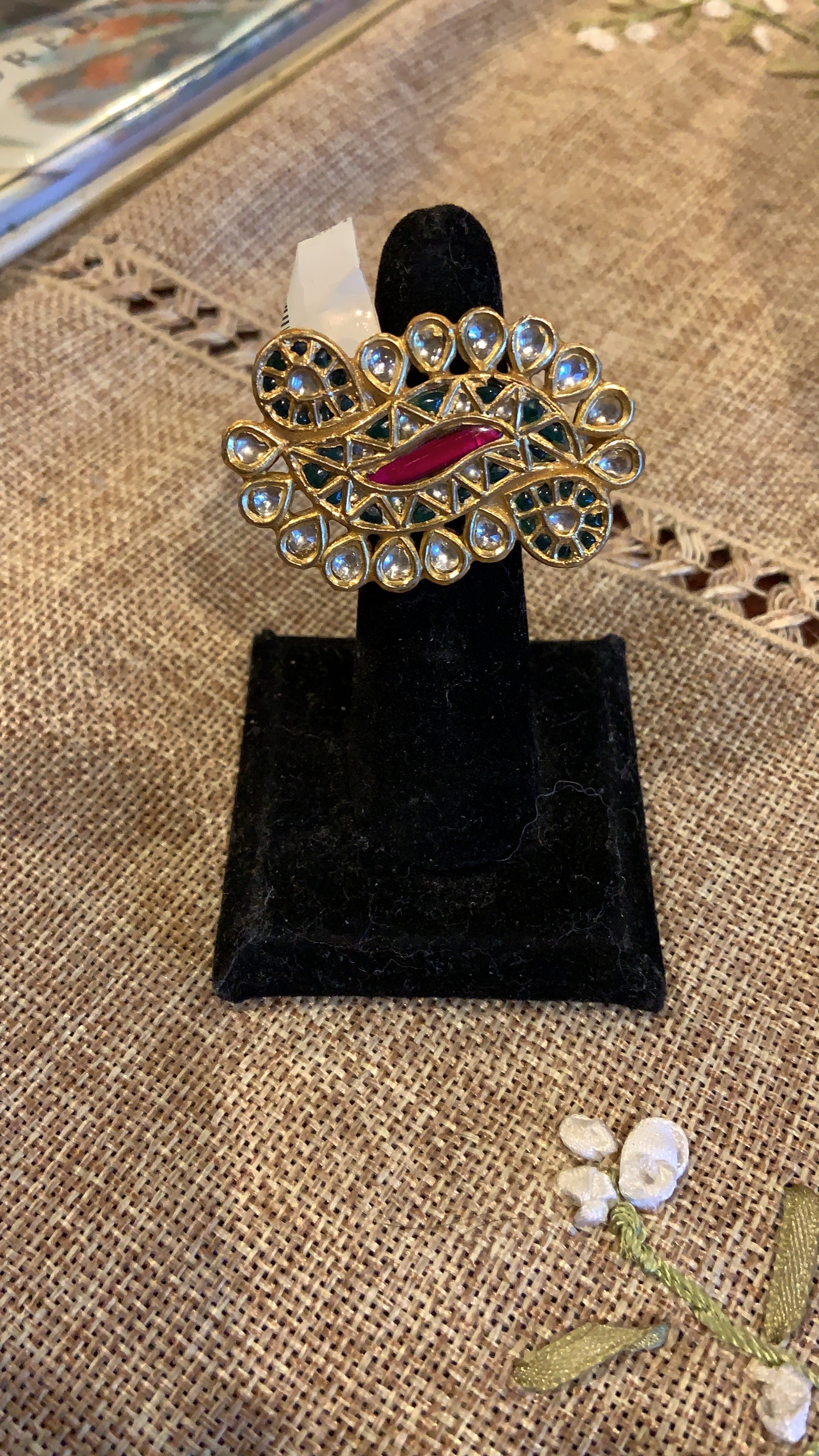 Silver Gold Plated Ring