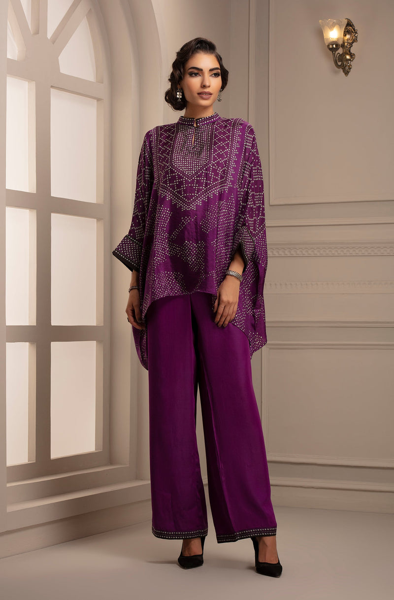 Rajdeep Ranawat Beendi Chanel Purple Kurta Set