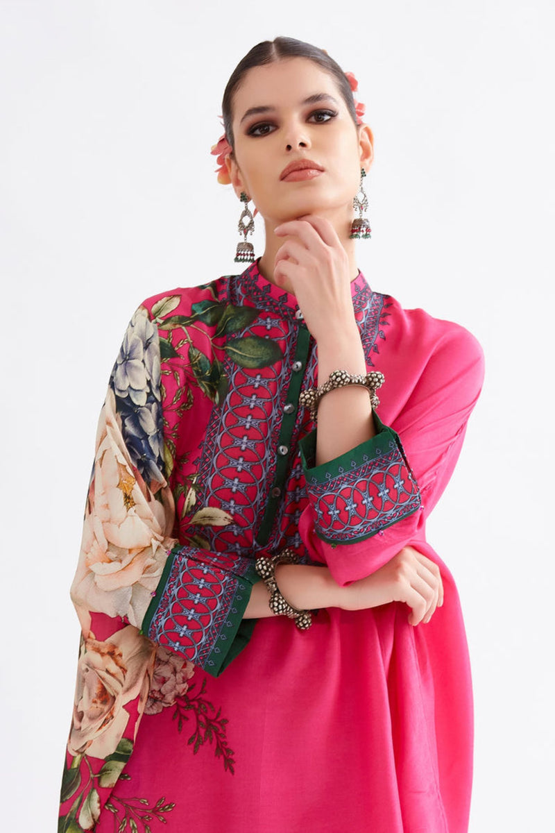 Rajdeep Ranawat A Notting Hill Summer Chanel 36" Fuscia Tunic Set
