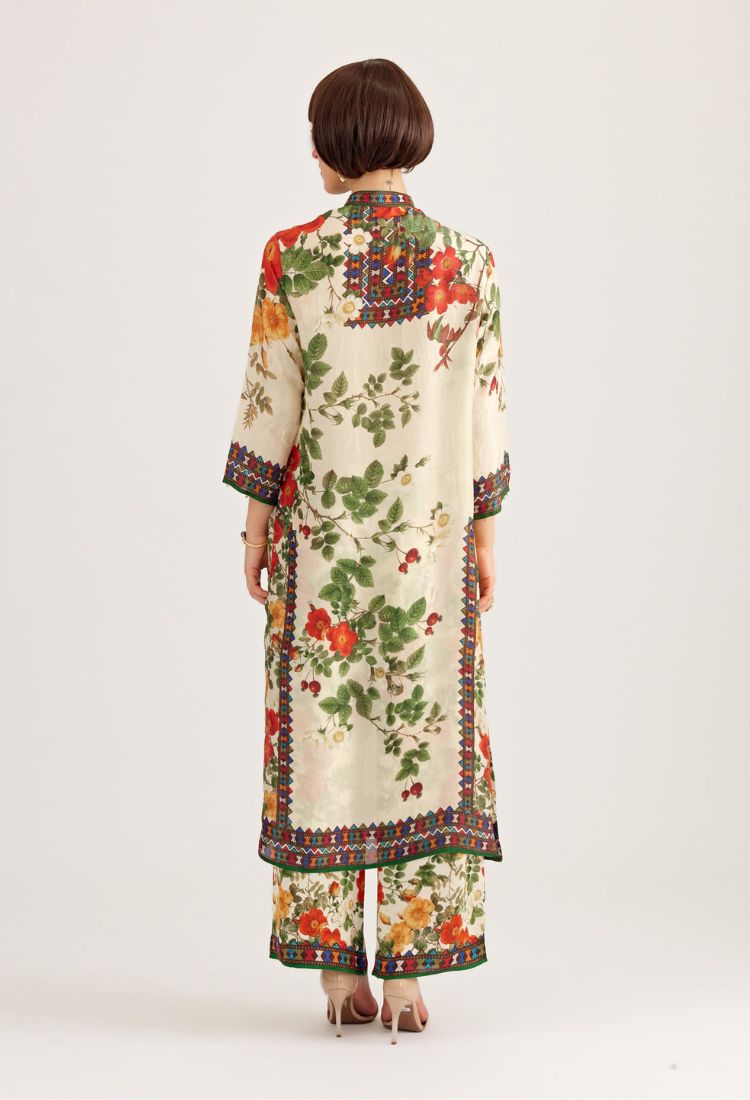 Redoute : Champa - Ivory/Emerald