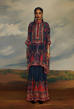 Kutch : Chanel 36"/Gharara - Charcoal