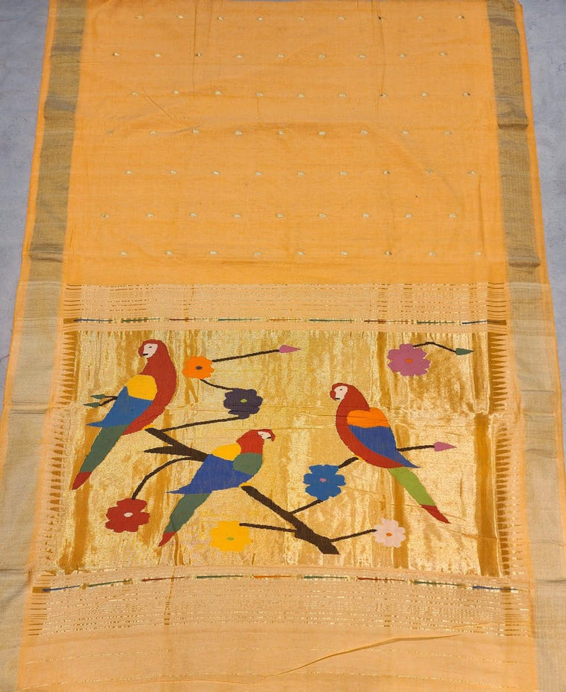 Hastkala pallu cotton Paithani