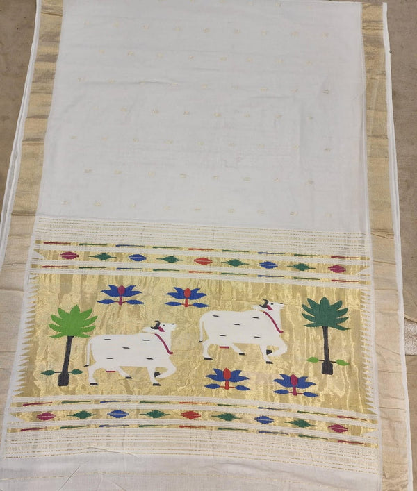 Hastkala pallu cotton Paithani