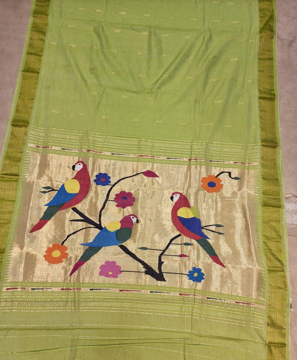 Hastkala pallu cotton Paithani