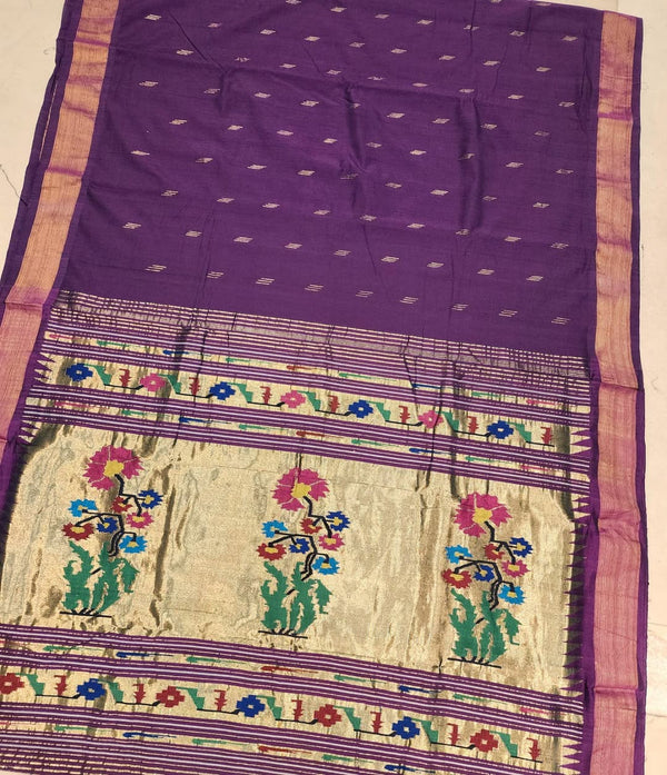 Hastkala pallu cotton Paithani