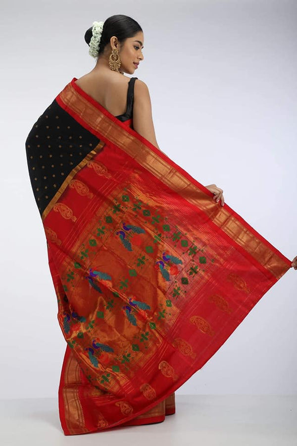 Black Paithani Saree