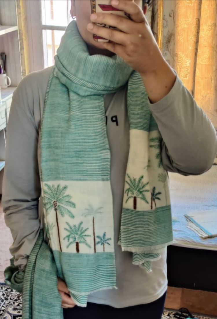 Palms Pashmina Shawl