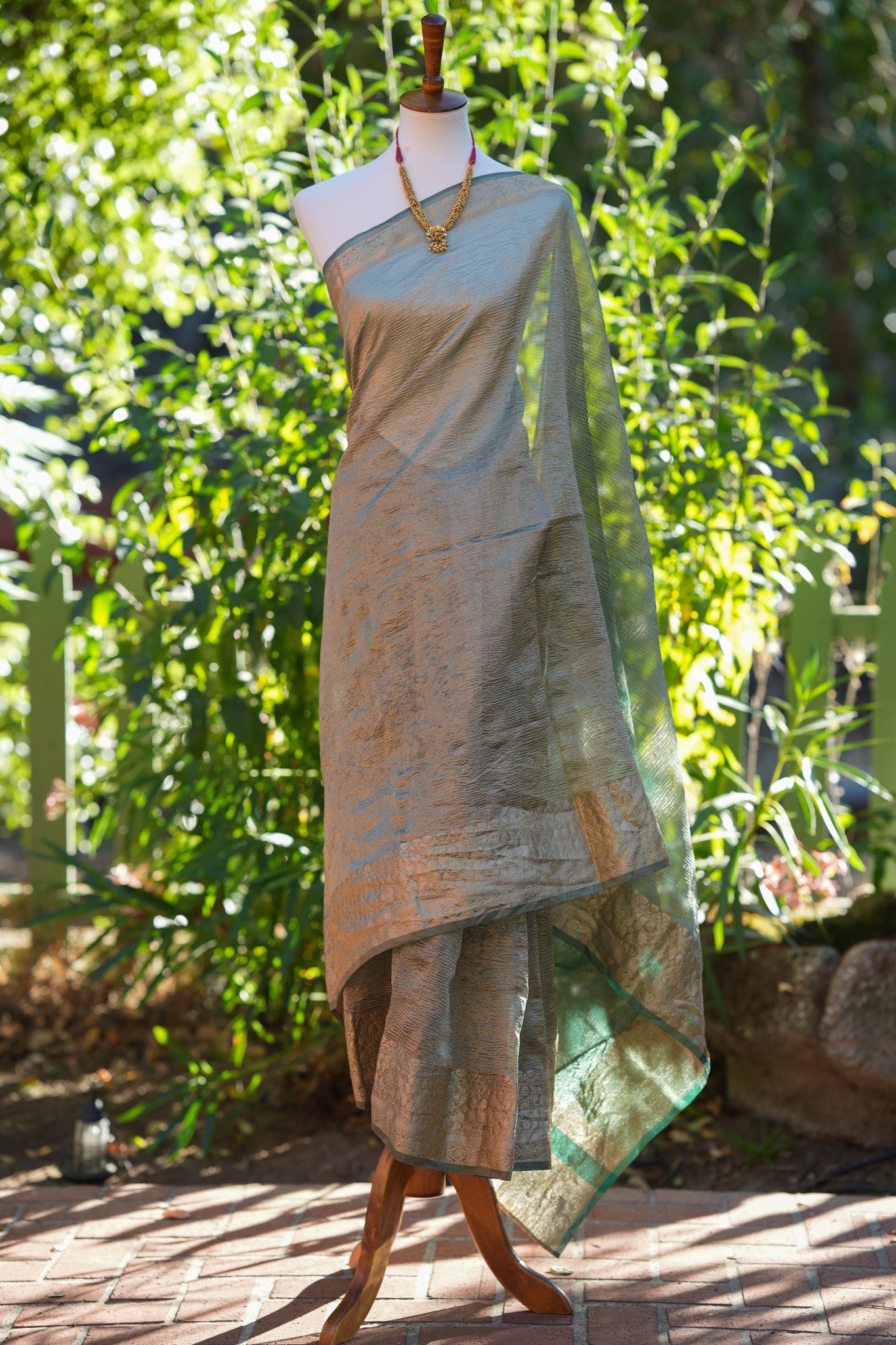 Crushed Tissue Silk Saree