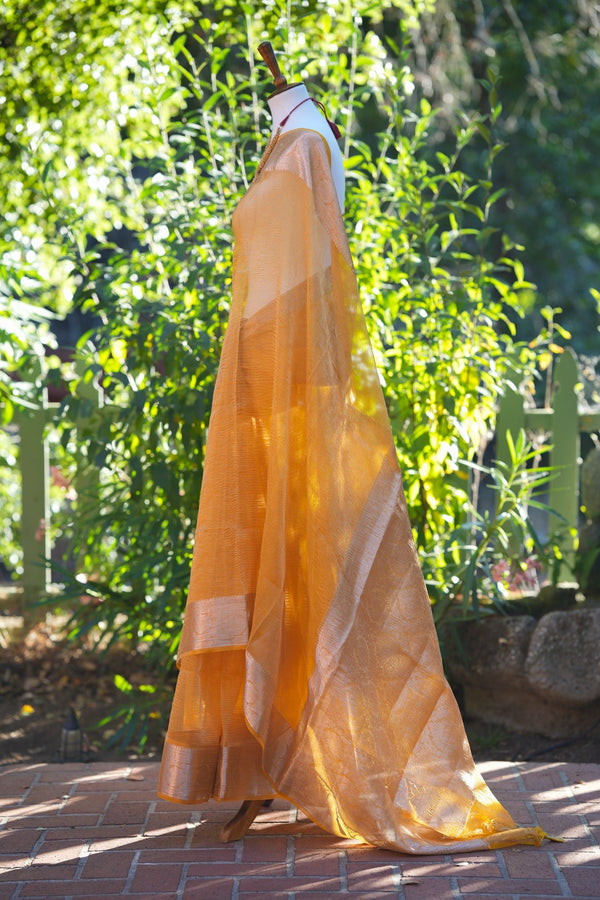 Crushed Tissue Silk Saree