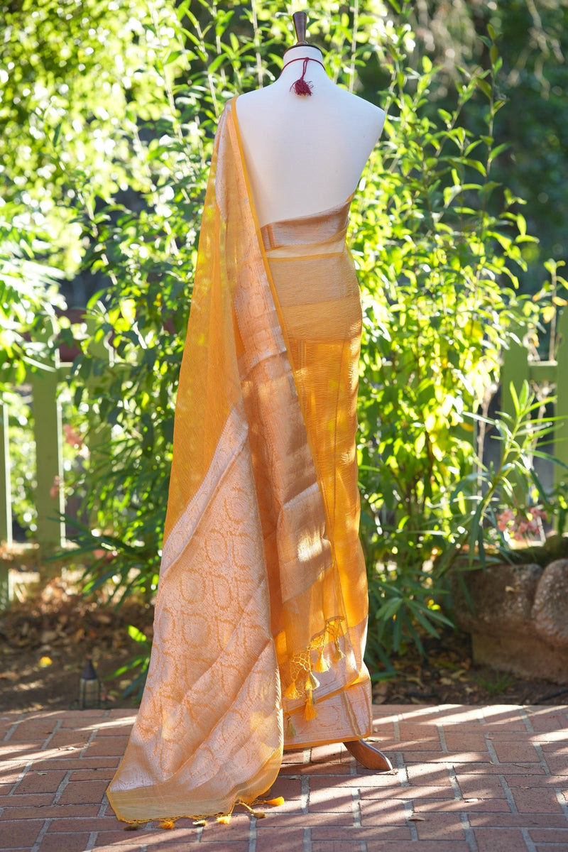 Crushed Tissue Silk Saree