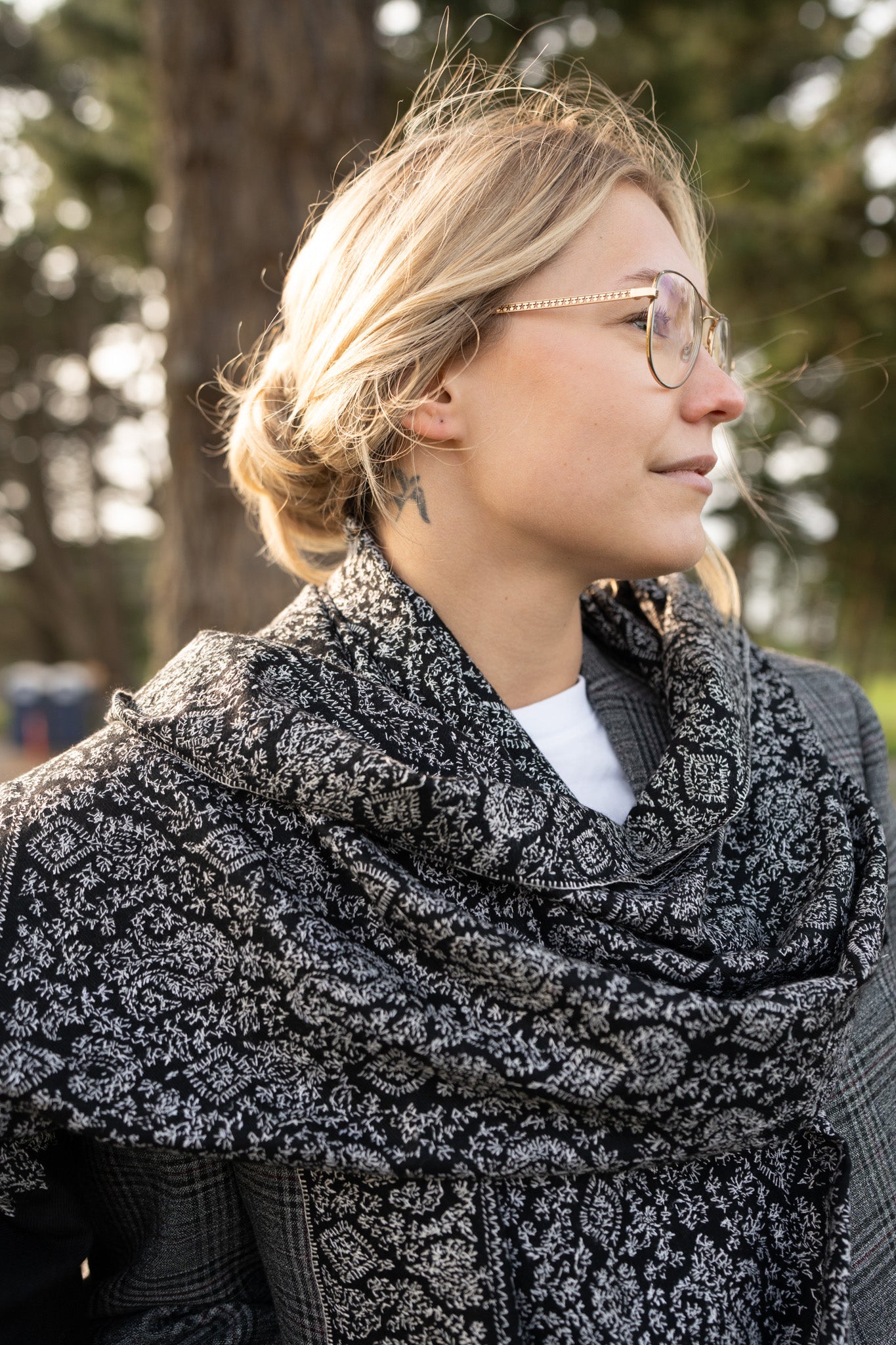 Dark Knight Pashmina Shawl