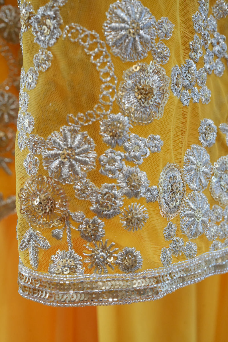 Yellow Sharara Set