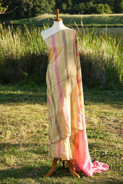 Crushed Tissue Silk Saree