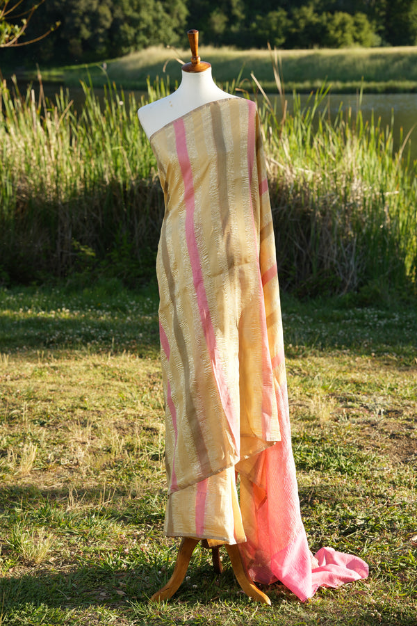 Crushed Tissue Silk Saree