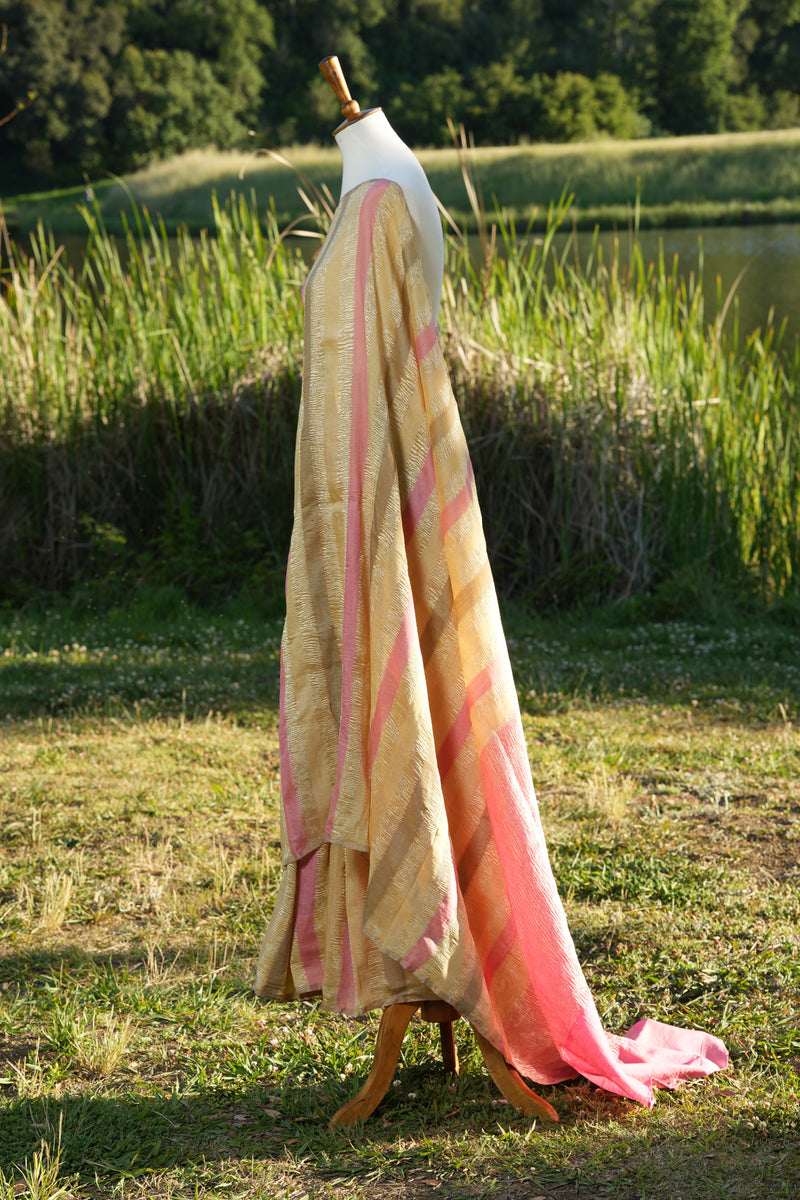 Crushed Tissue Silk Saree