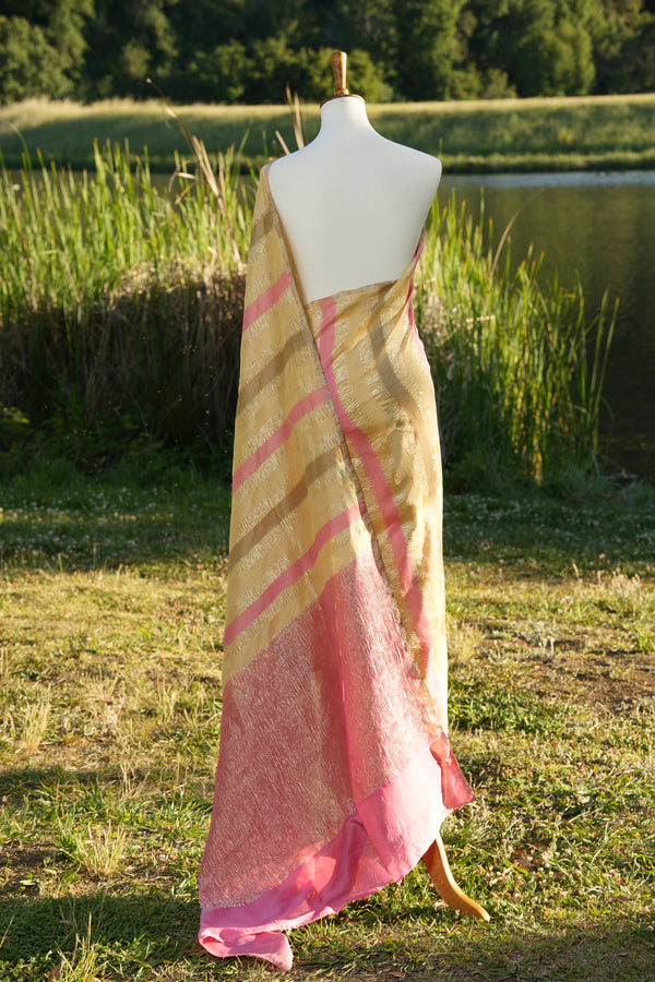 Crushed Tissue Silk Saree