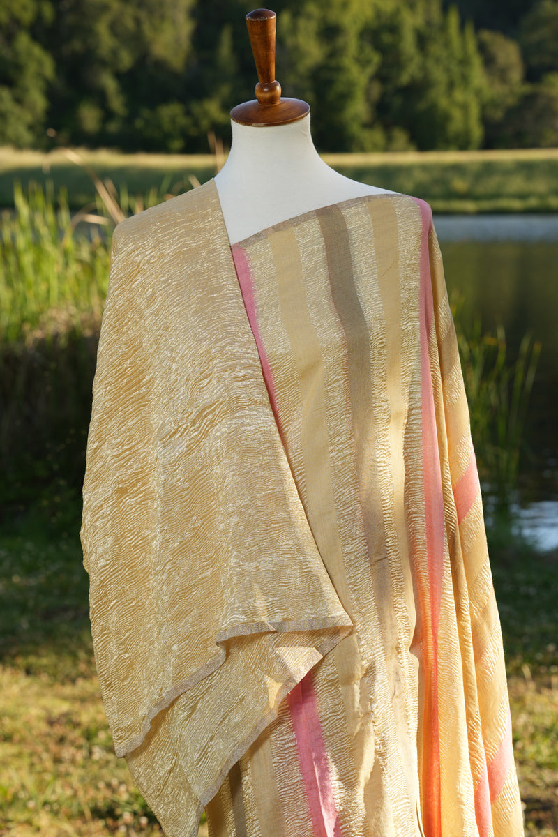 Crushed Tissue Silk Saree