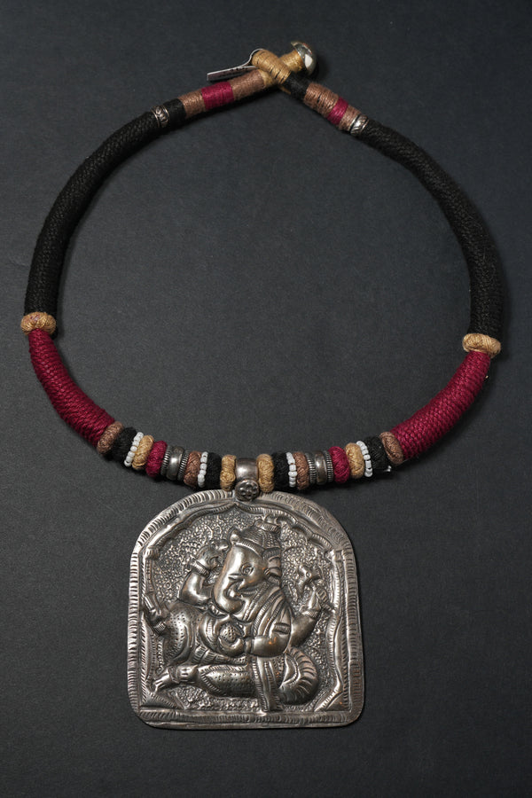 Ganesh Silver Necklace