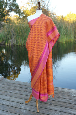 Printed Kanjiveram Silk Saree