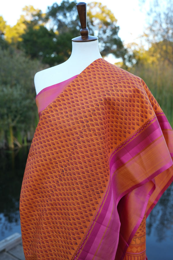 Printed Kanjiveram Silk Saree