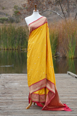 Haldi Kumkum Benarasi Silk Saree