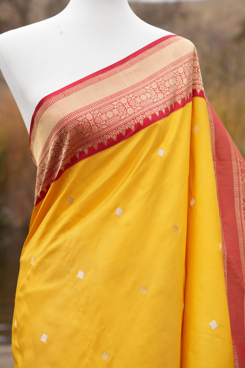 Haldi Kumkum Benarasi Silk Saree