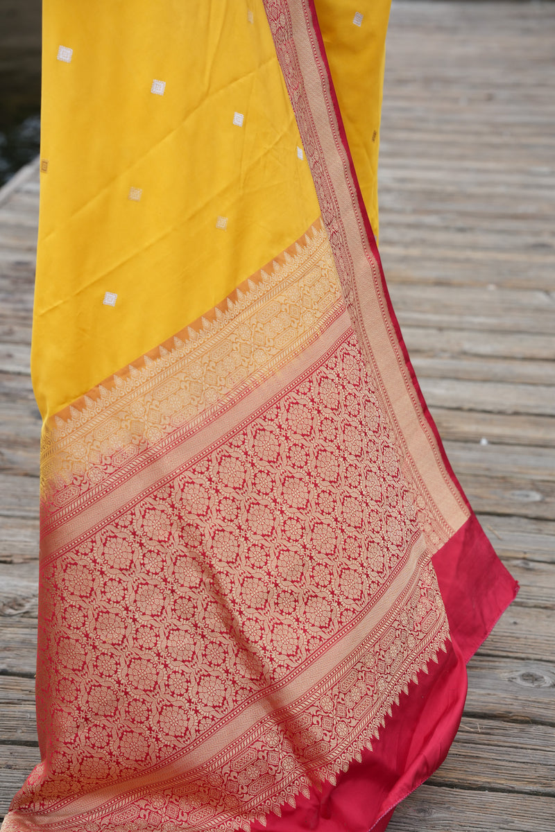 Haldi Kumkum Benarasi Silk Saree