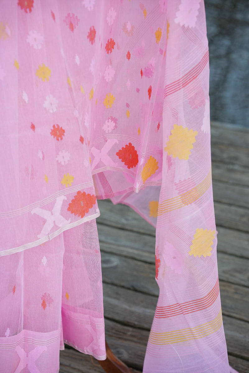 Pinwheels Jamdani Saree