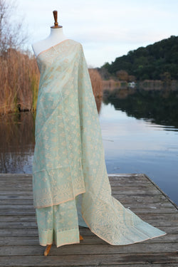 Dreams of a Cumulus Cloud Jamdani Saree