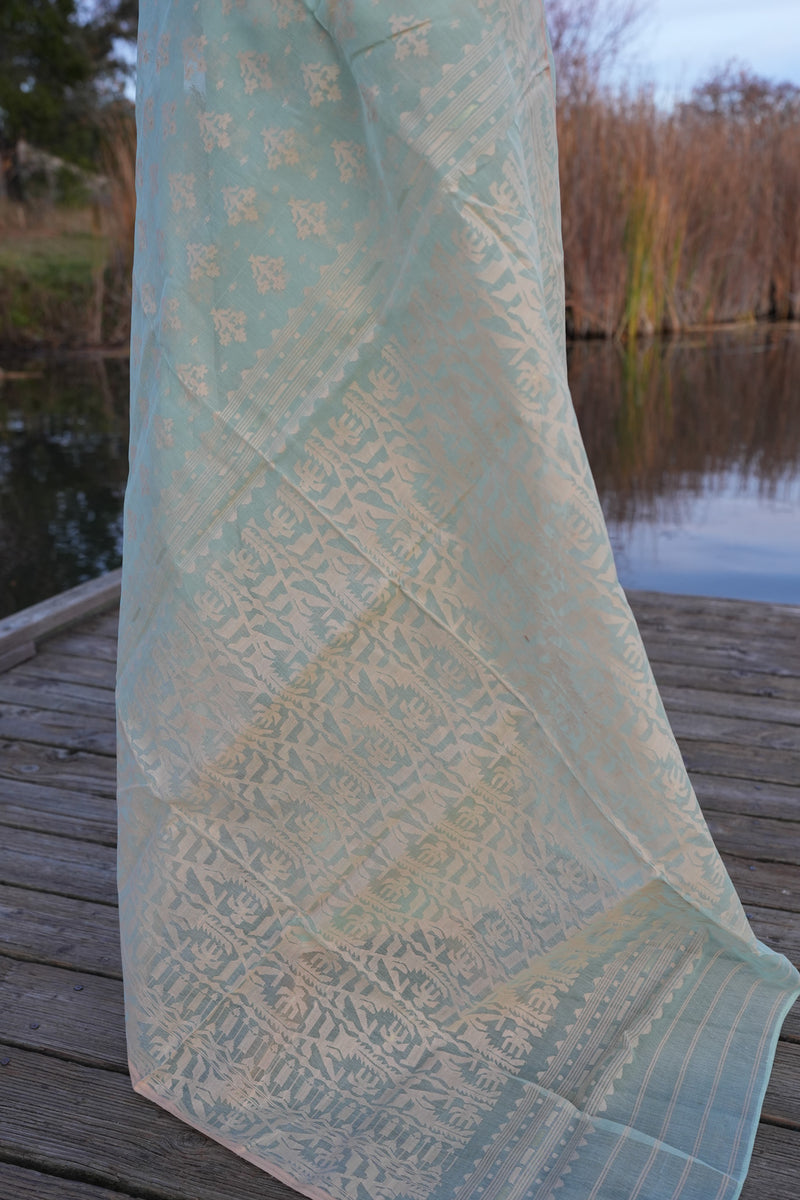 Dreams of a Cumulus Cloud Jamdani Saree