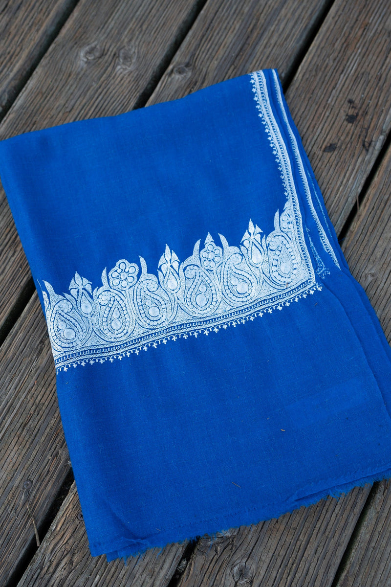 Blue Tilla Pashmina Stole