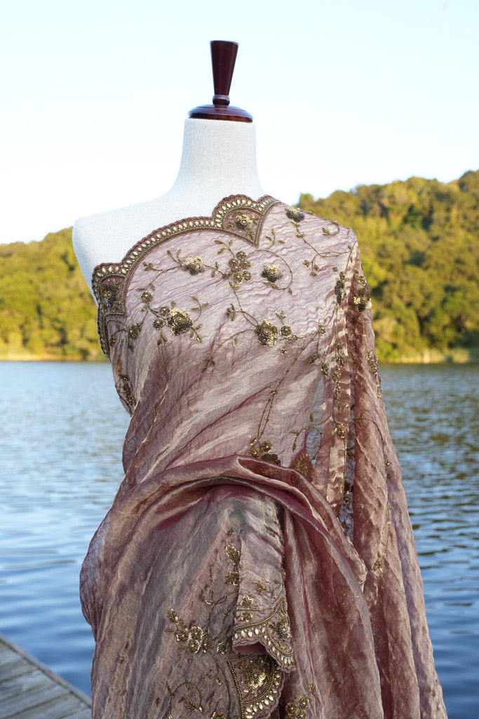 Rani of the Lake Tissue Benarasi Saree