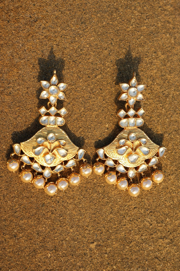 Amrapali Silver Gold Plated Earrings