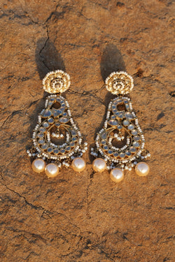 Amrapali Silver Gold Plated Earrings