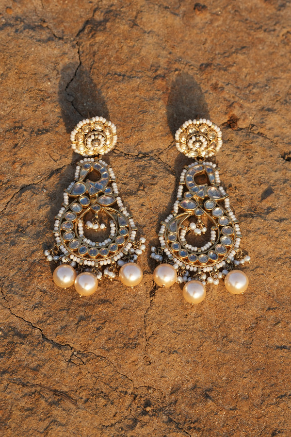 Amrapali Silver Gold Plated Earrings