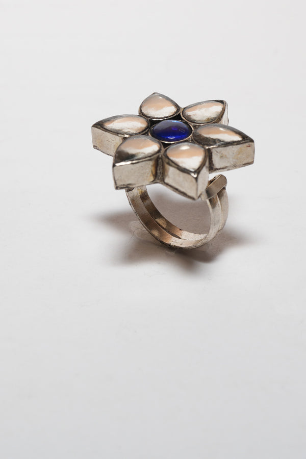 Silver Flower Ring