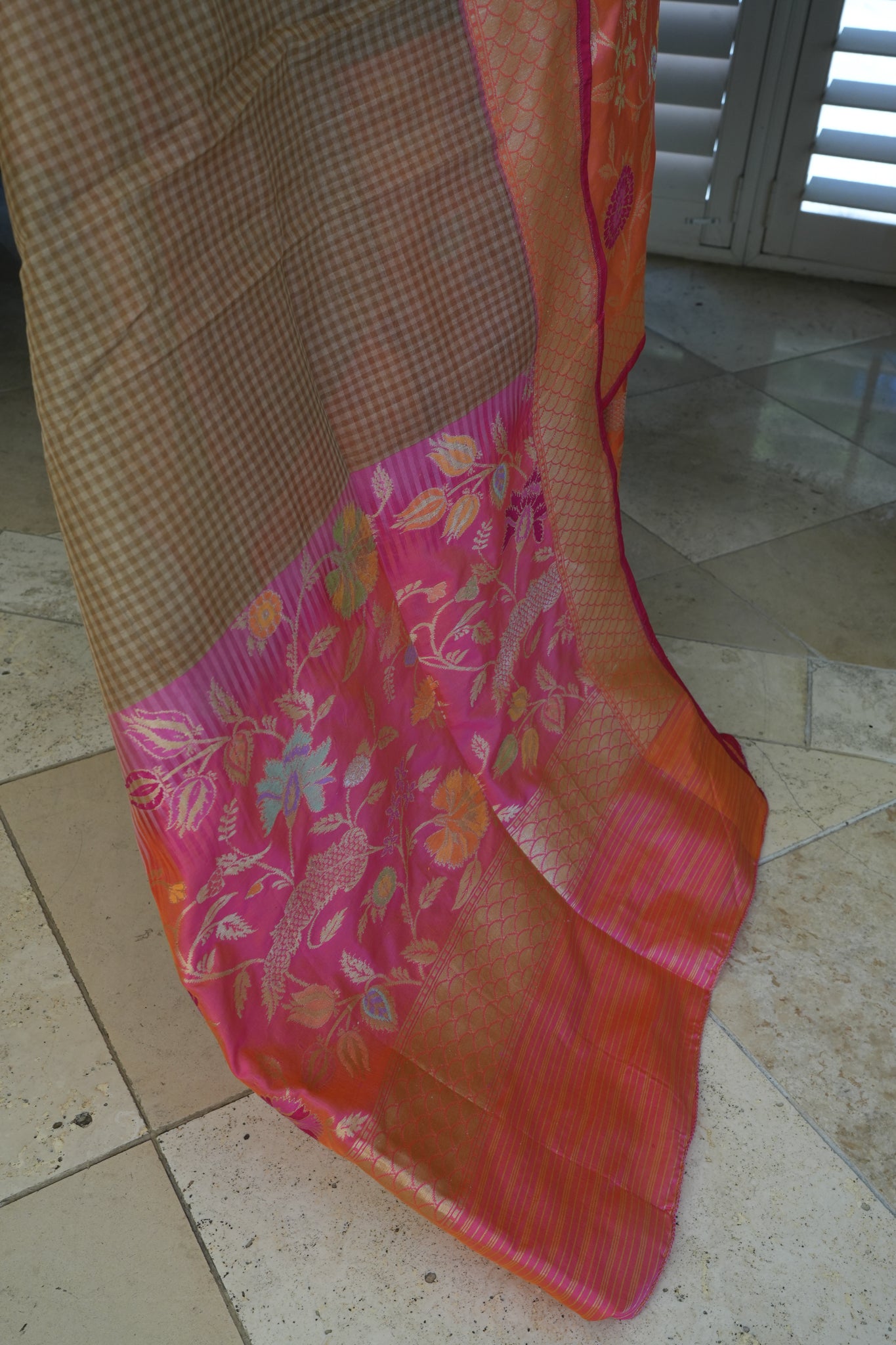 Kora Silk Benarasi Saree