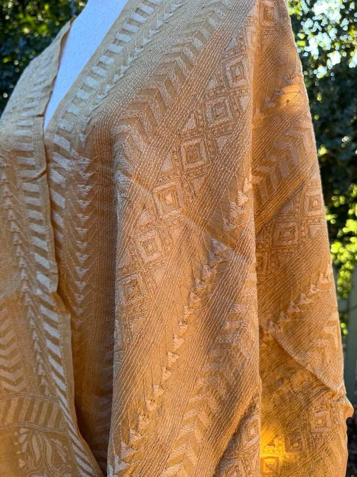 Sunshine Kantha Stole