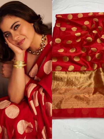 Kajol Silk Chanderi Saree