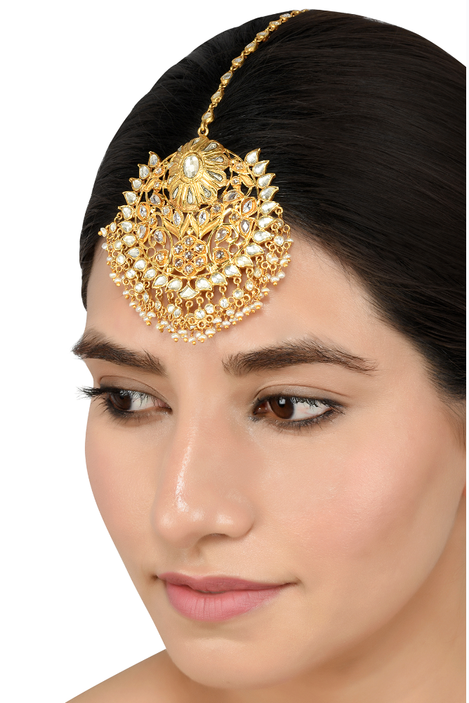 Gold Plated Silver Vaidehi Maangtikka