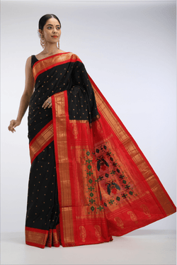 Black Paithani Saree